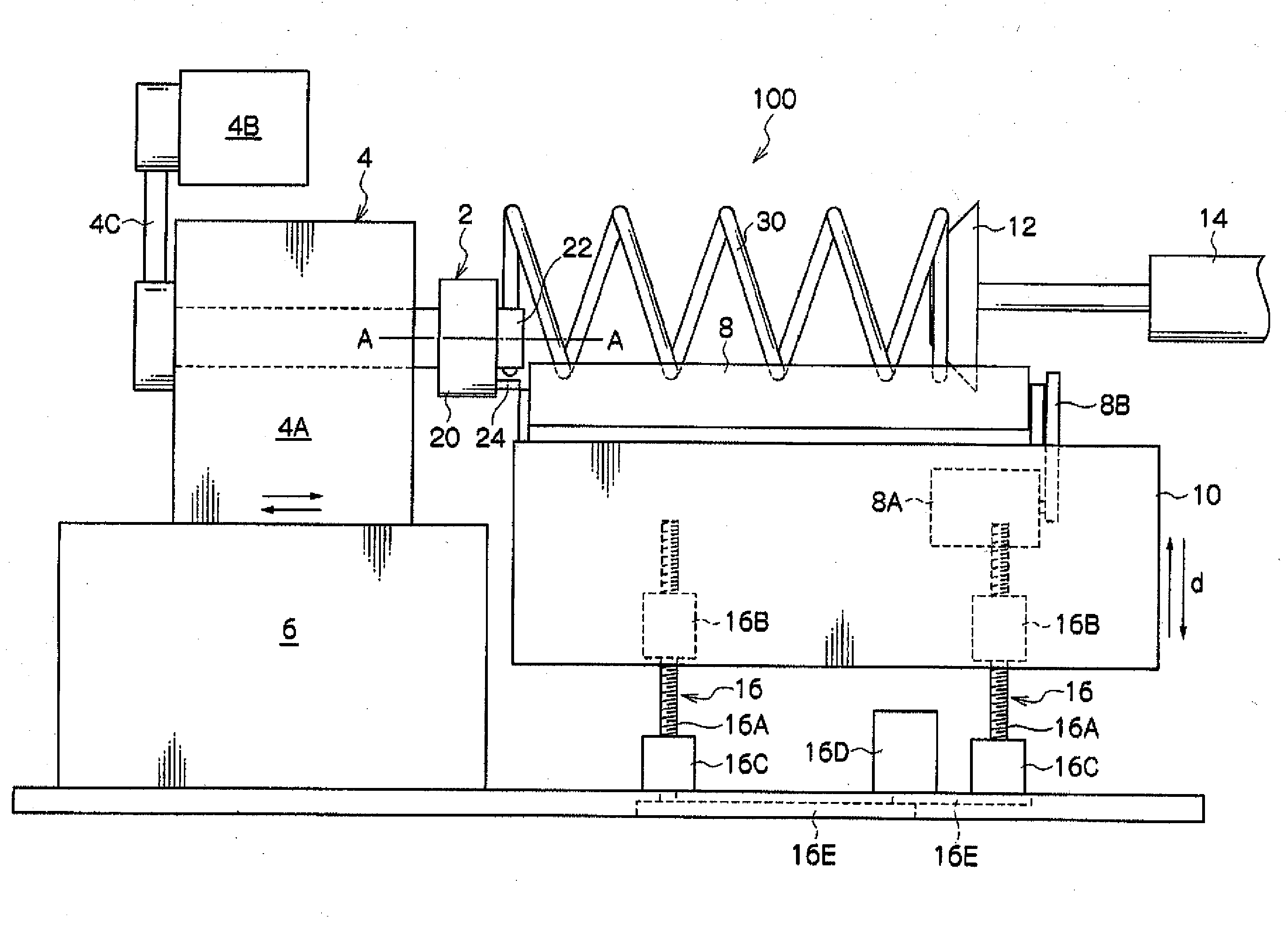 Device and method for forming end of coiled spring