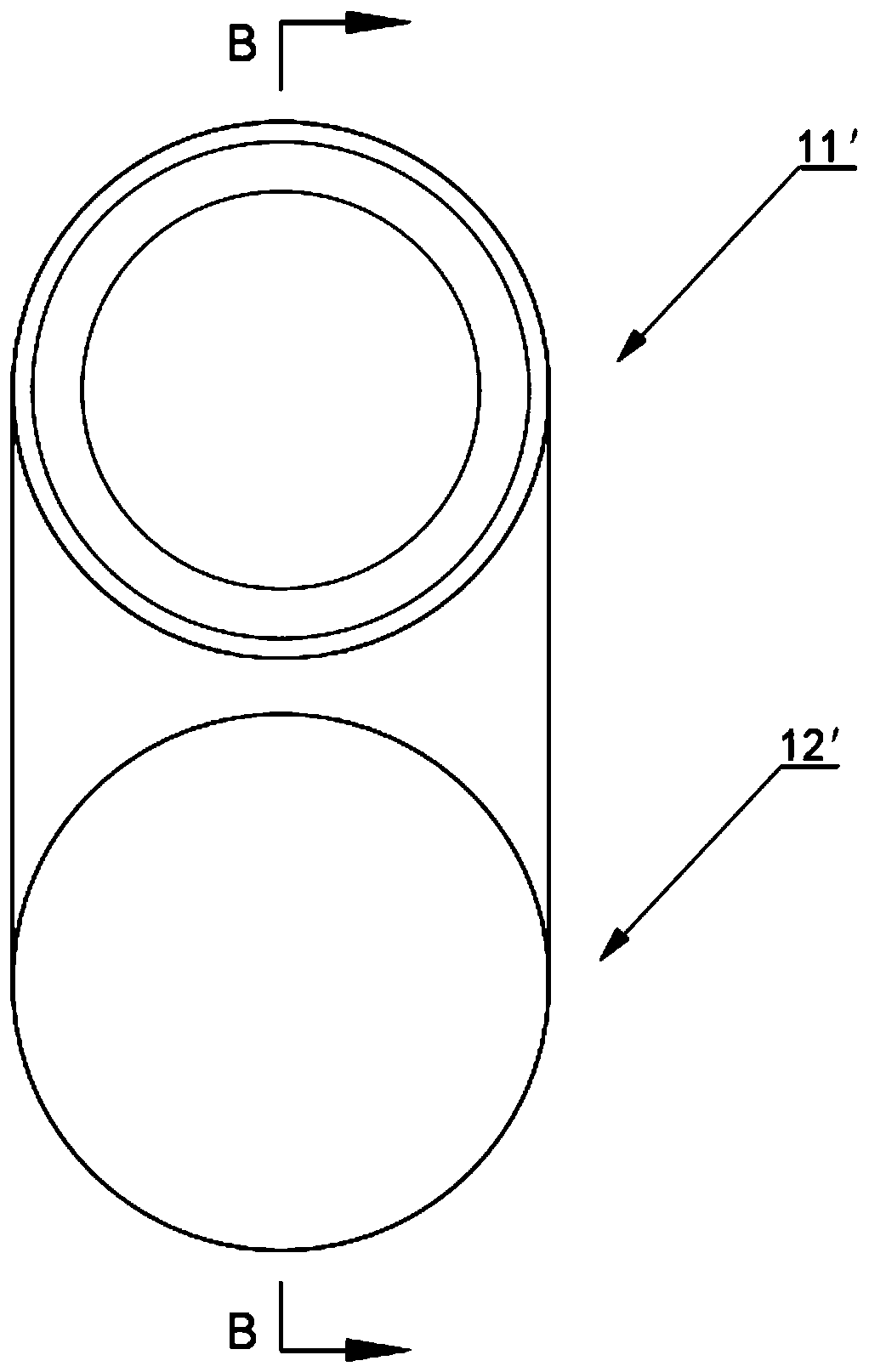 Isolating device and ship