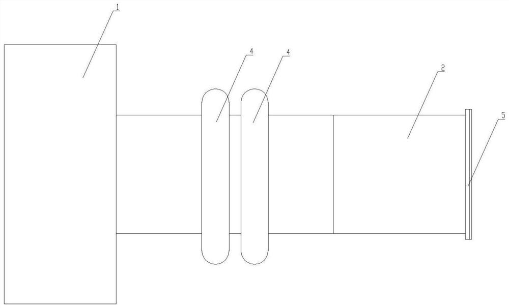 Side blowing device capable of controlling temperature sectionally