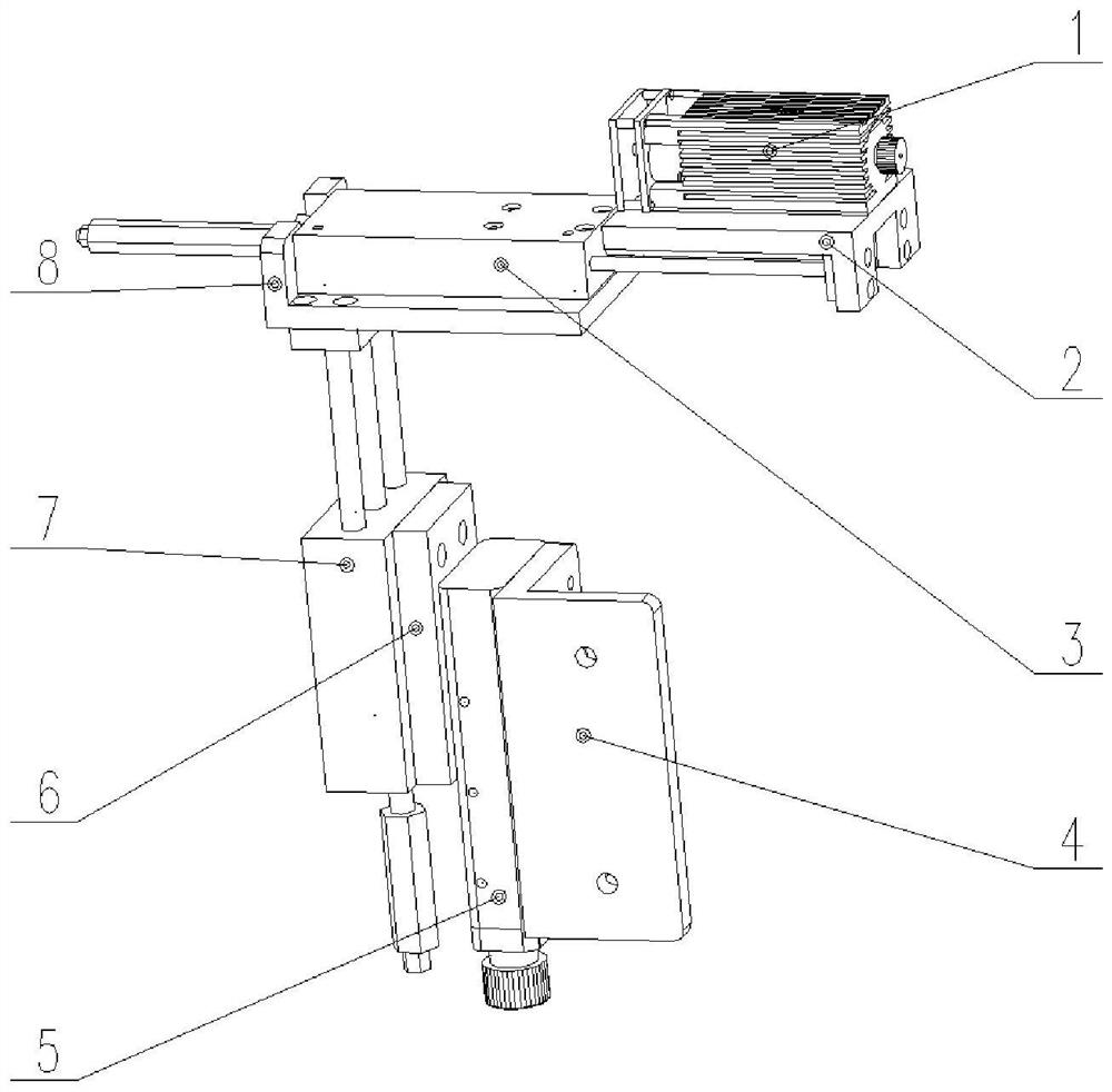 Sectional material scribing device and method for saw cutting center modification and saw cutting center modification method