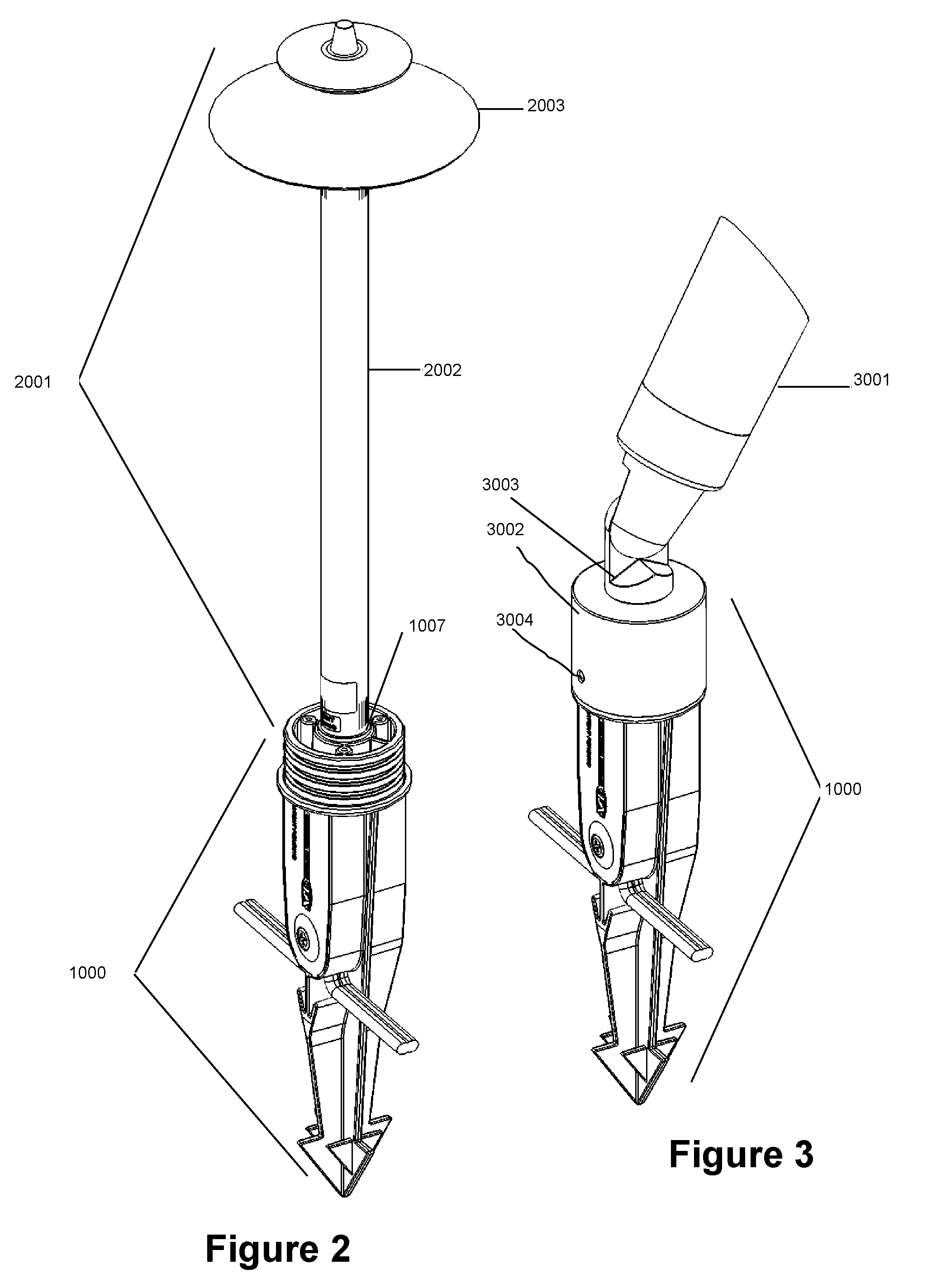 Spike for outdoor lighting fixture