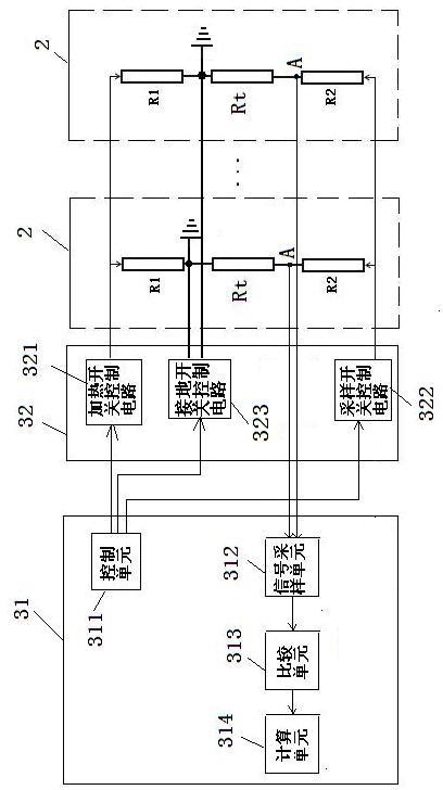 Subsection type liquid level measuring module