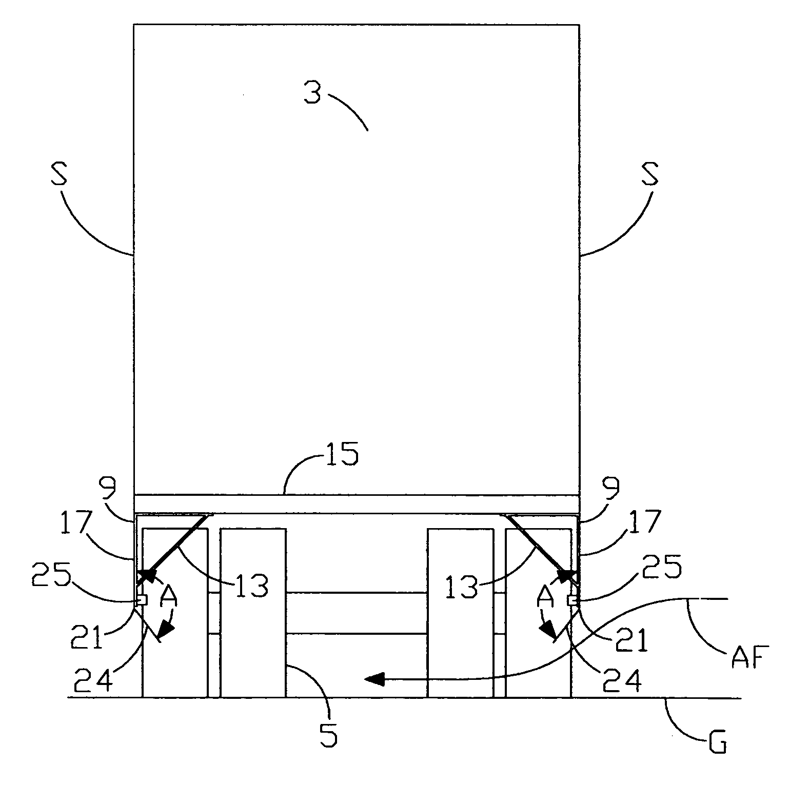 Device for reducing vehicle aerodynamic resistance