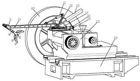 Crankshaft follow-up grinding online measuring instrument