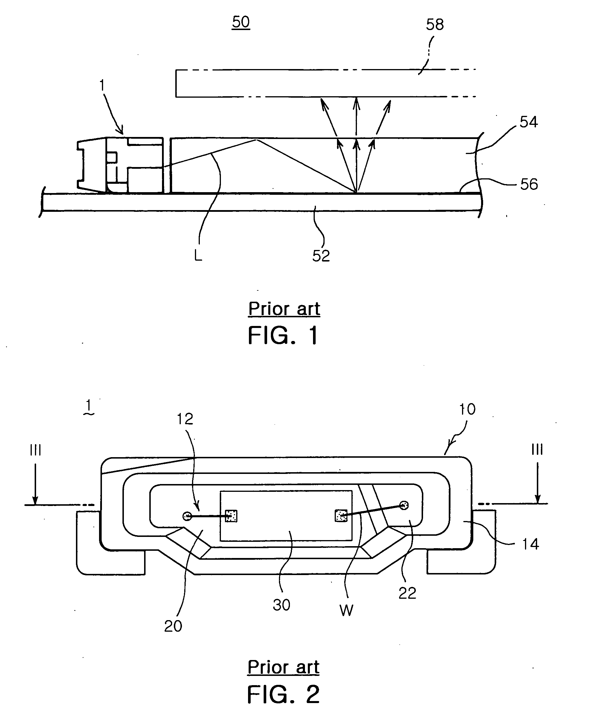 Side-view light emitting diode having improved side-wall reflection structure