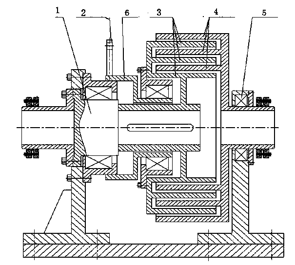 Stacked type permanent magnet speed controller