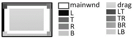 Jointed wall signal window display control method