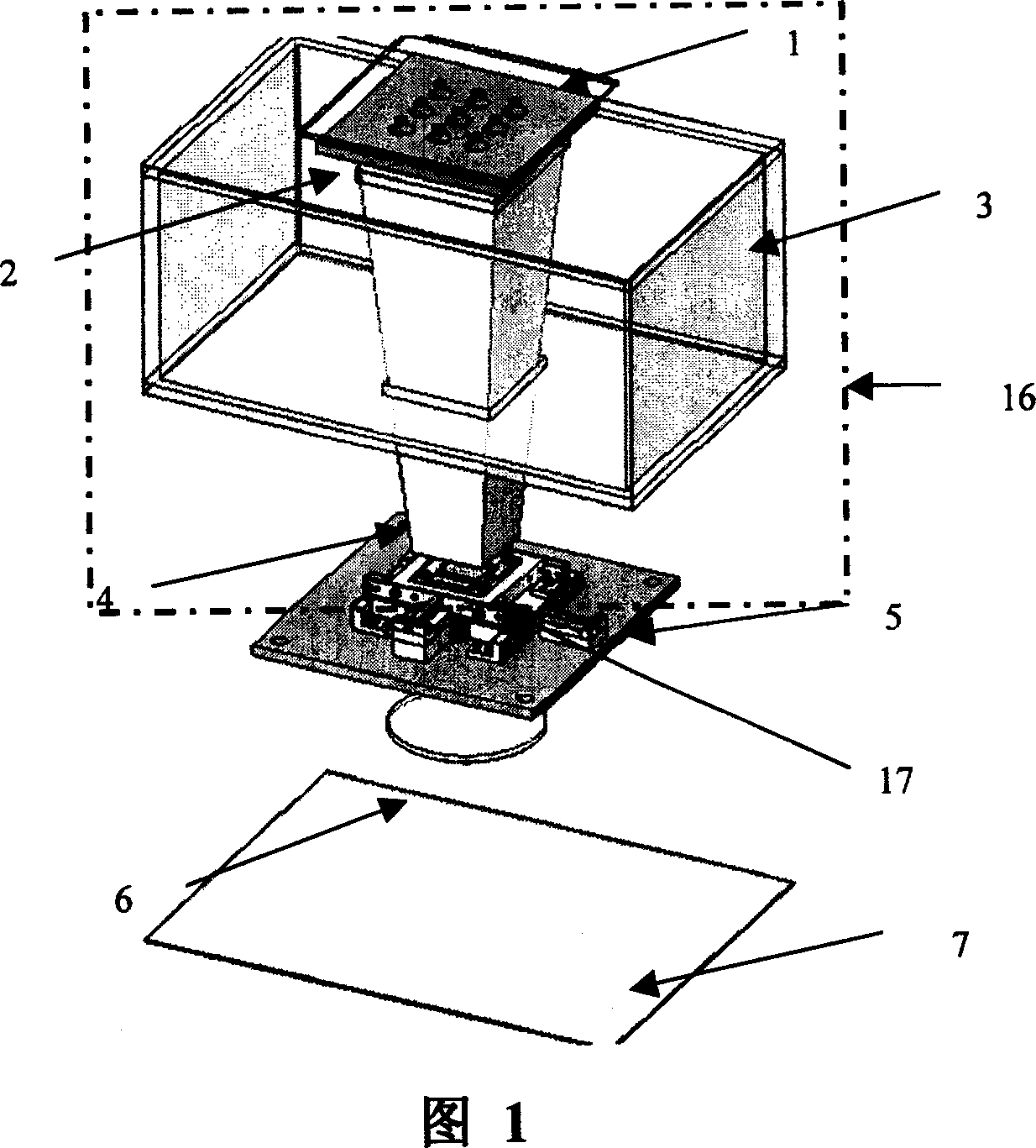 LCD micromotion exposure and development device