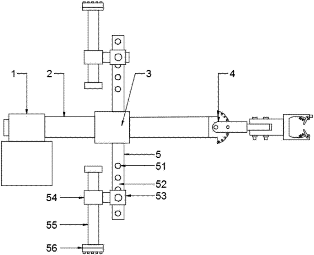 Cable head plugging out device used for ring main unit