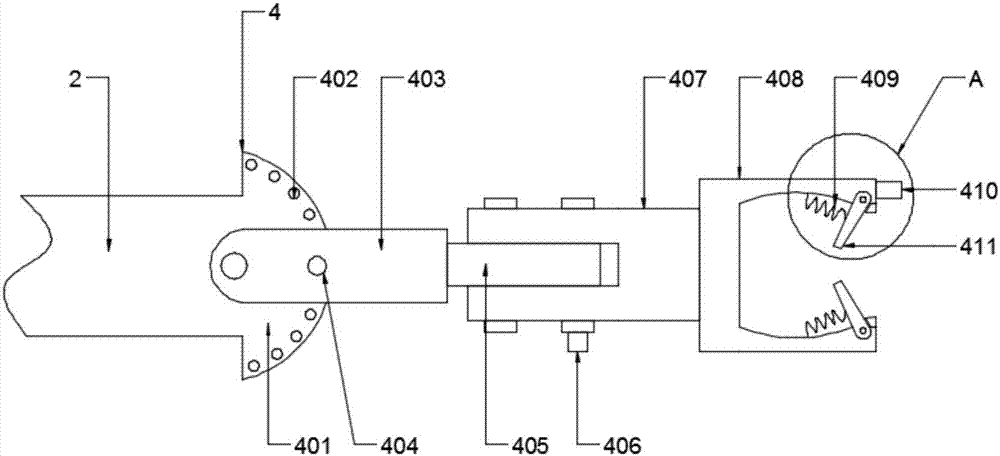 Cable head plugging out device used for ring main unit