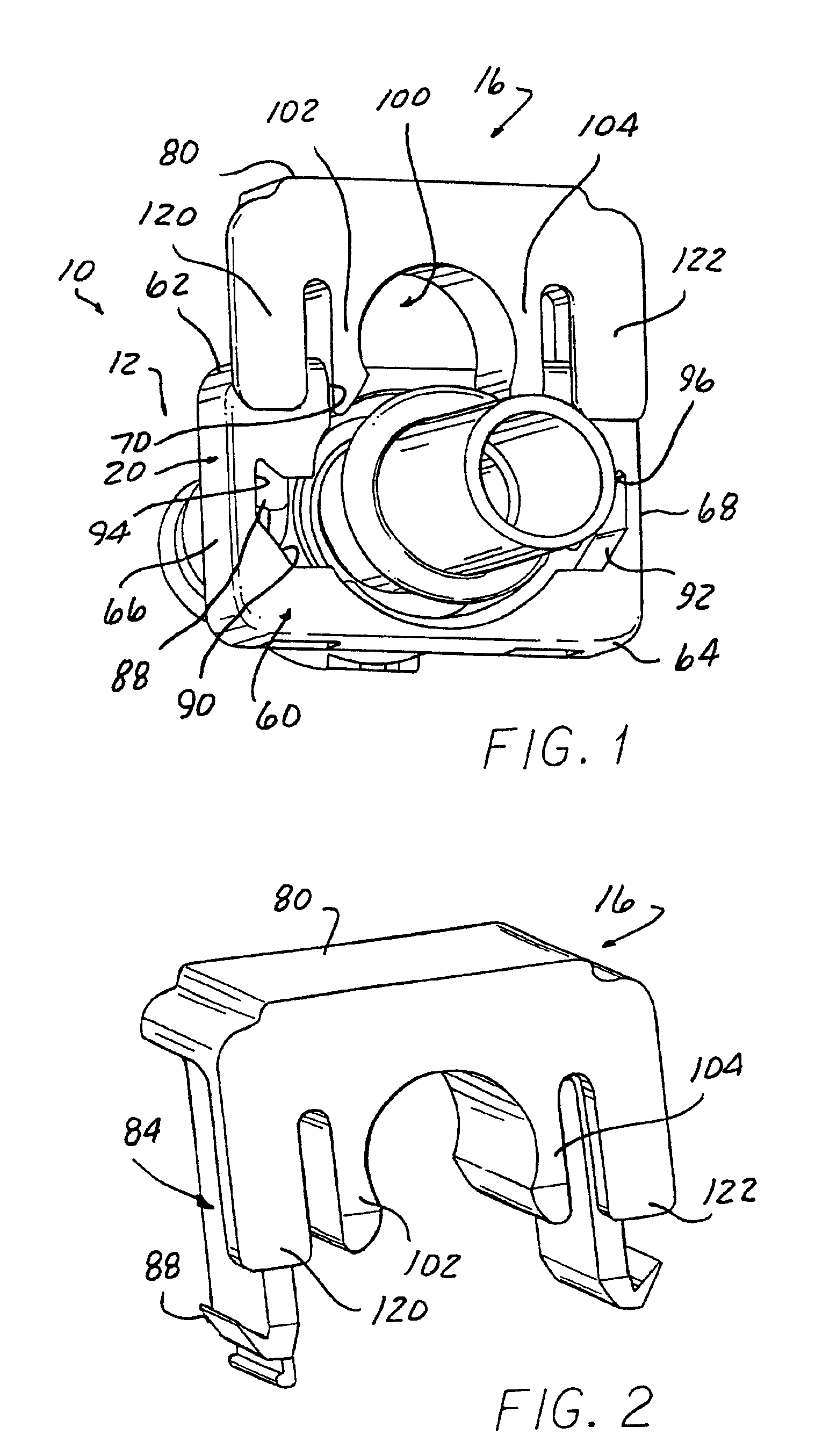 Low profile fluid quick connector