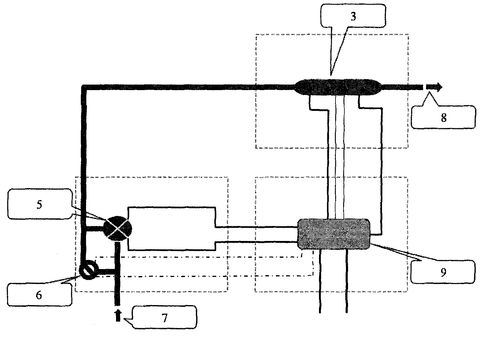 Instant drinking water device using barrel-shaped thick film for heating