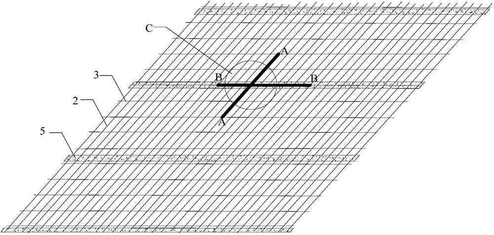 Screen mesh array conducting film, solar cell and preparation method thereof