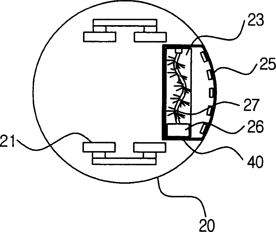 Robot vacuum cleaner with air stirring