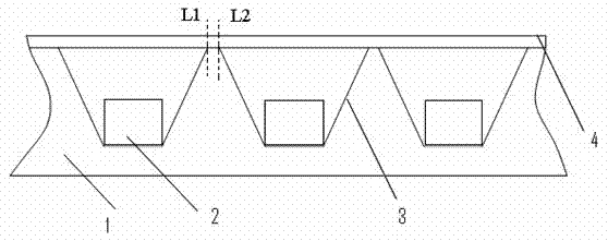 Full-color surface-mounted LED display screen and LED surface-mounted lamp module thereof