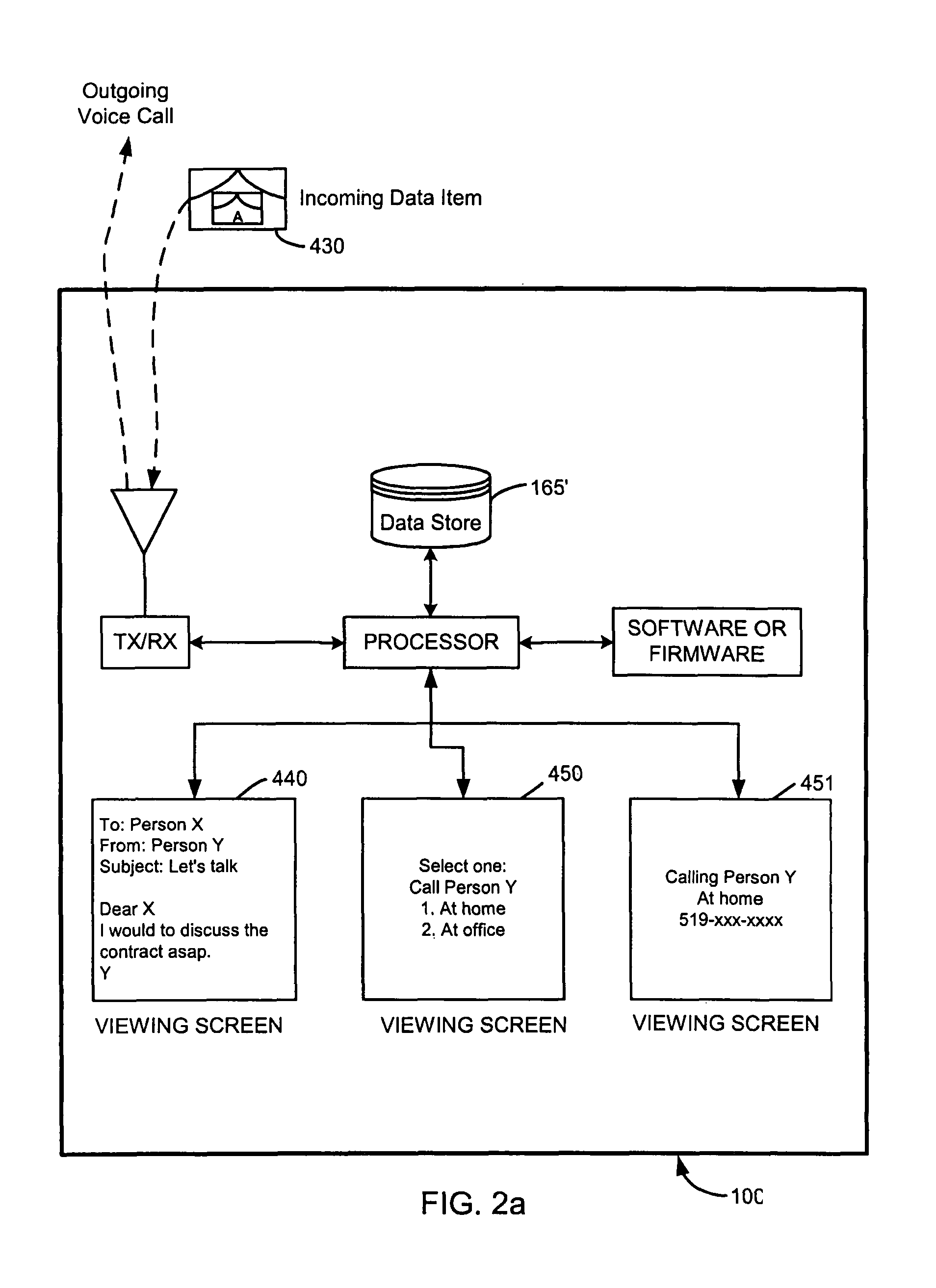 Advanced voice and data operations in a mobile data communication device