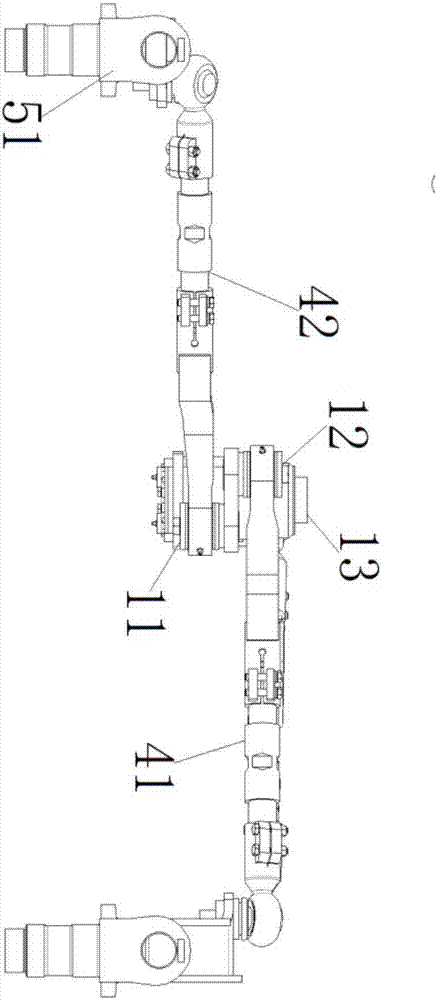 Semitrailer rear turning angle control mechanism capable of performing accurate guidance