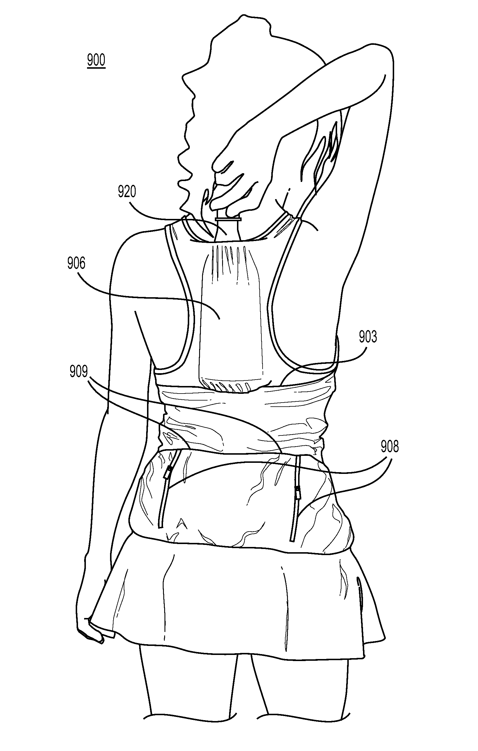 Active wear garment