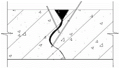 Vibration disturbance resistant crack leaking stoppage and reinforcement method applied to underground works