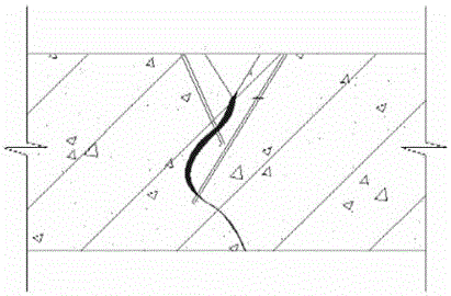 Vibration disturbance resistant crack leaking stoppage and reinforcement method applied to underground works