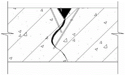 Vibration disturbance resistant crack leaking stoppage and reinforcement method applied to underground works