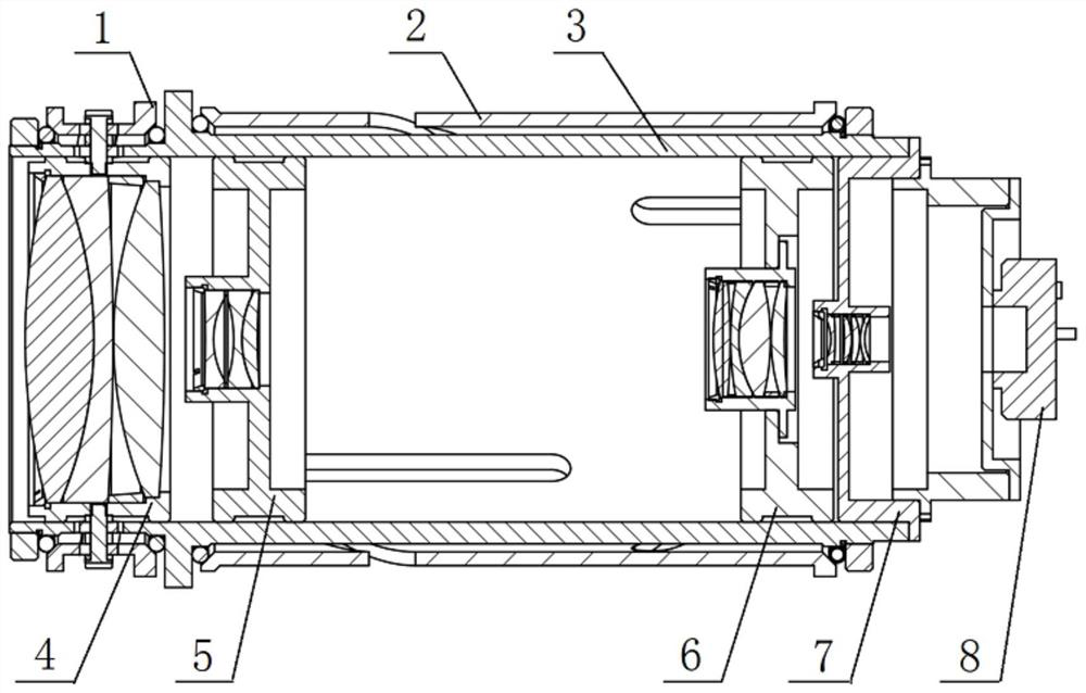 Zoom lens structure capable of ensuring optical axis consistency