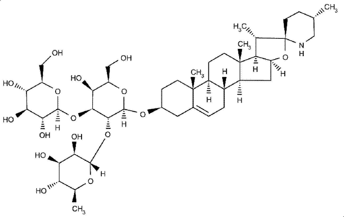 New application of antineoplastic constituent compound in solanum nigrum