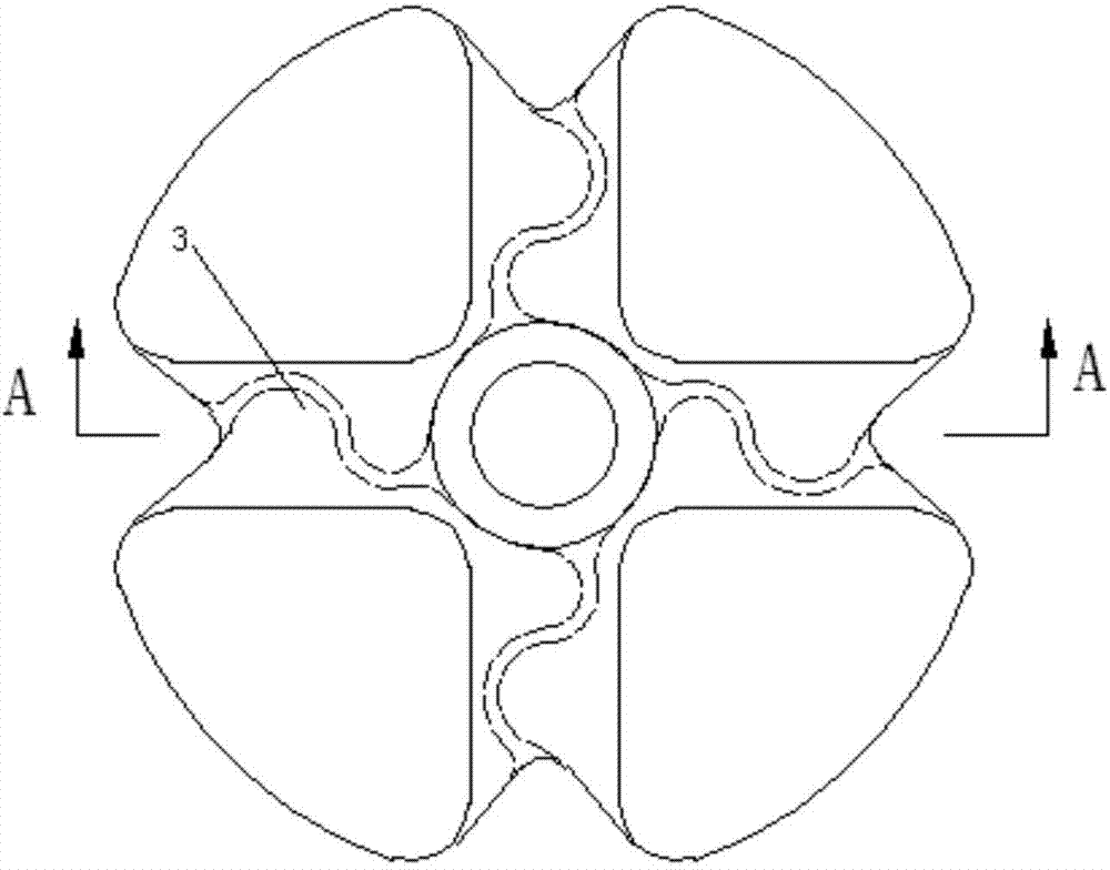 Hot extrusion die with improved structure