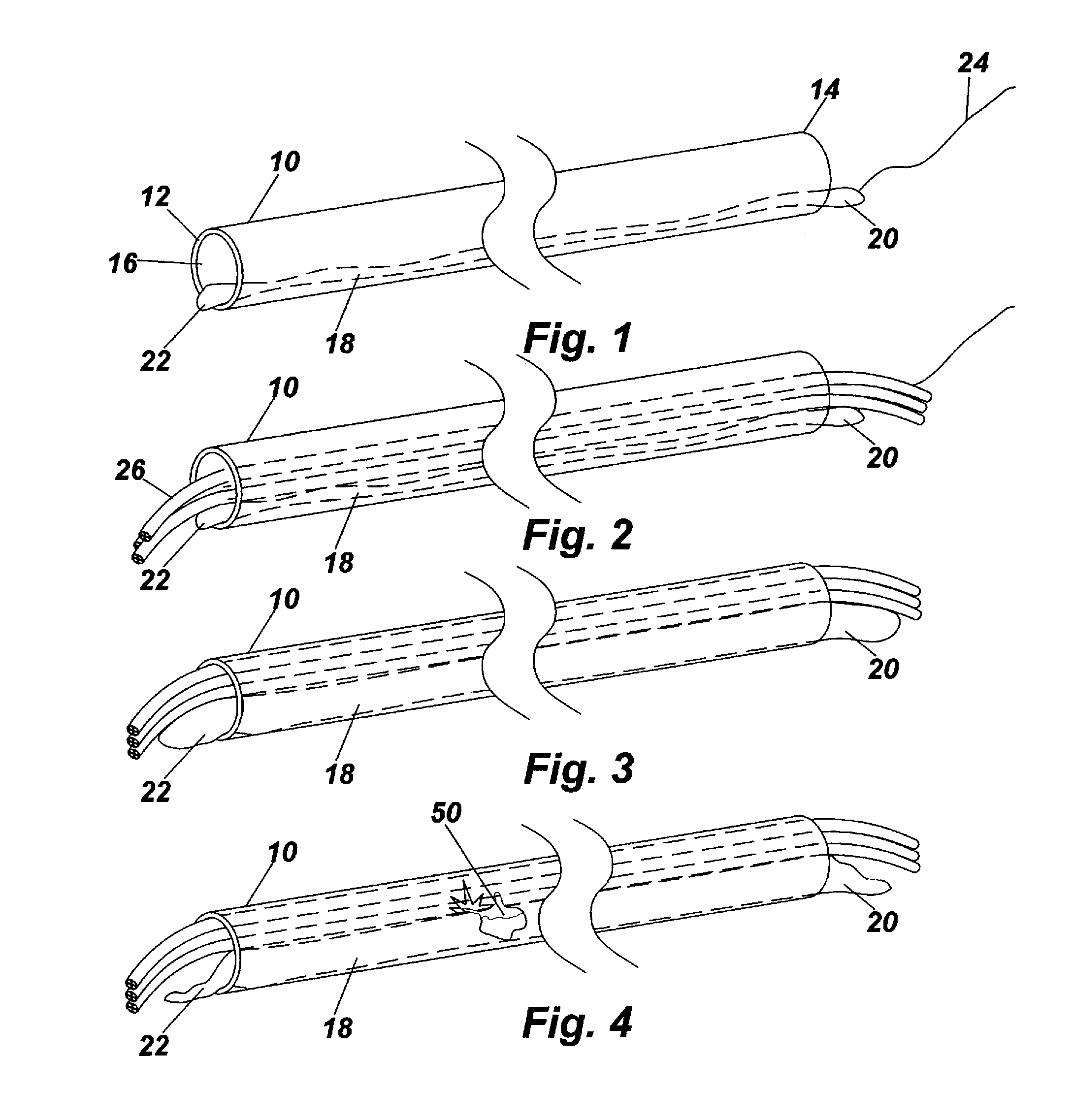 Method and Device for Suppressing Electrical Fires in Underground Conduit