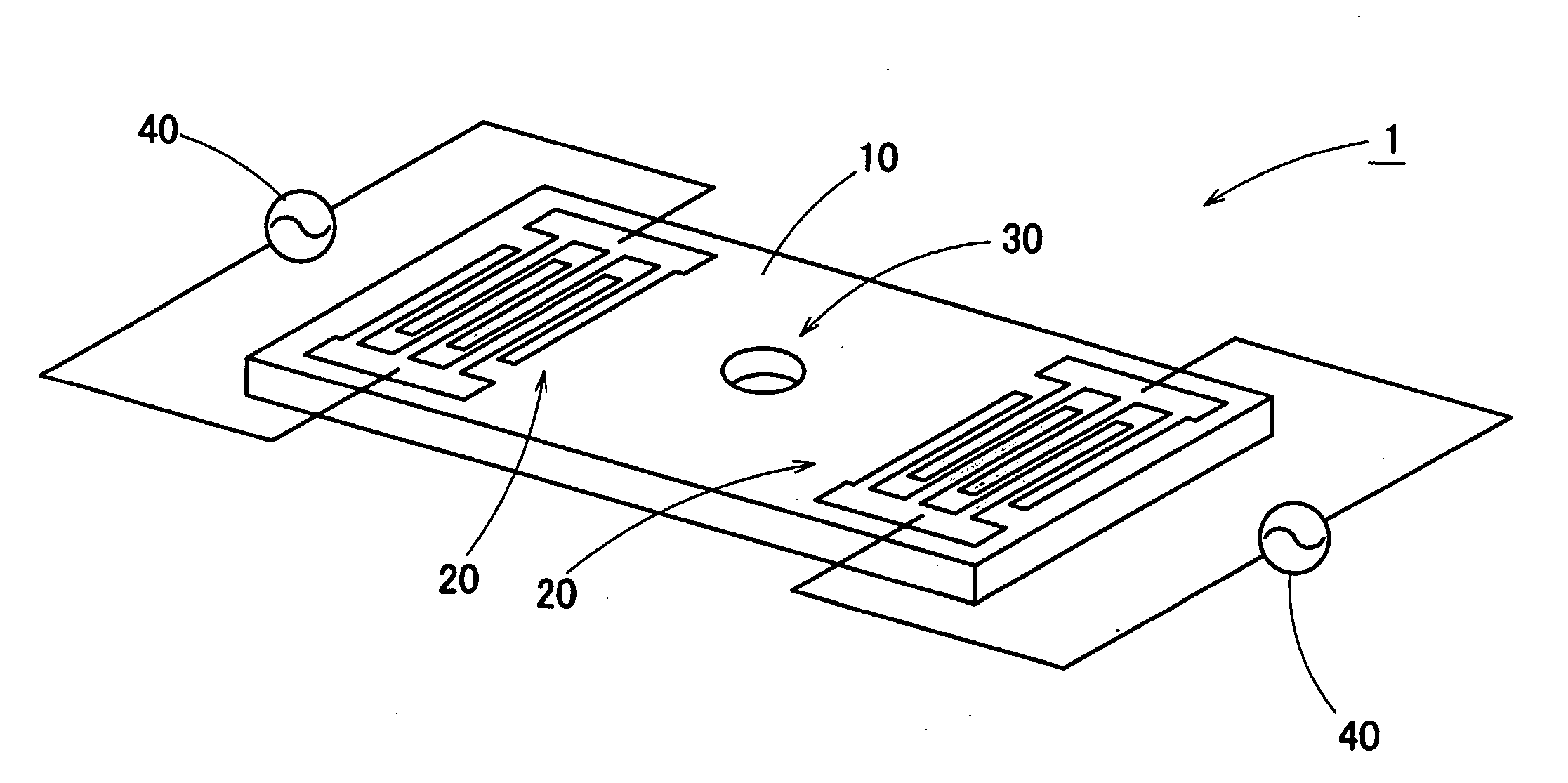 Heating apparatus using surface acoustic wave