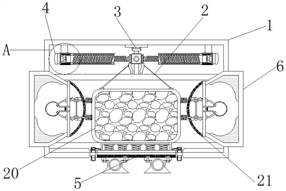 Express transportation box for protecting commodities by utilizing airbag structure