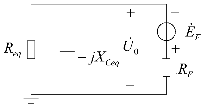 Locating method for single-phase ground fault location of generator stator winding