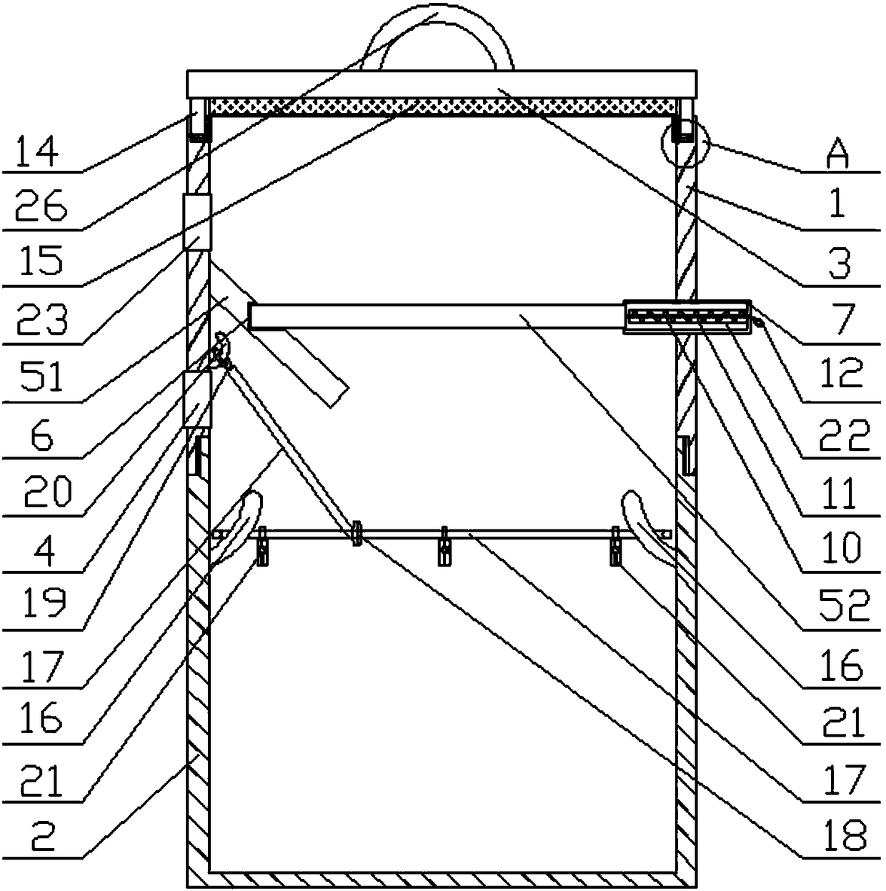 Odor-resistant household waste bin