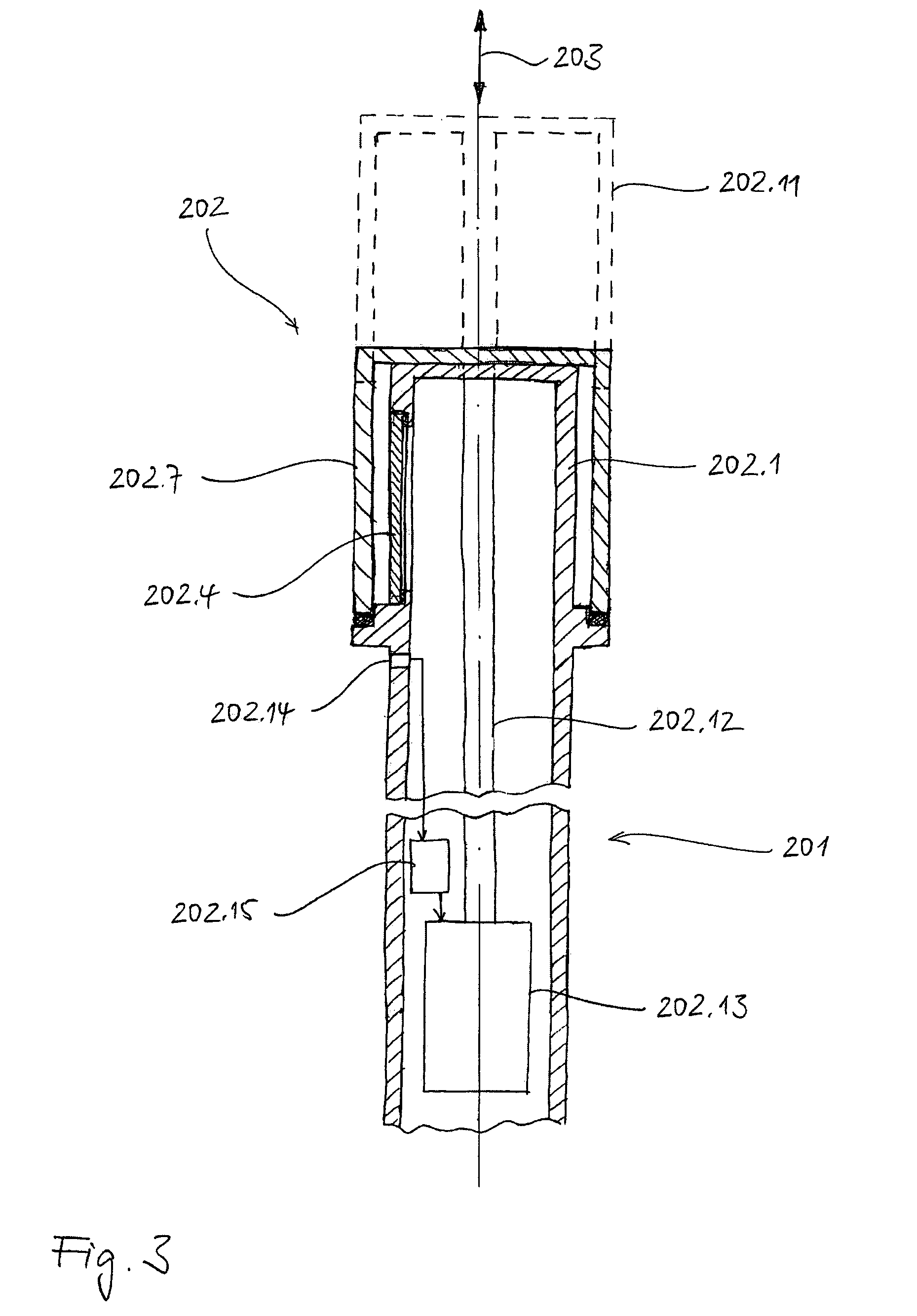 Optical device for use under significantly varying ambient pressure