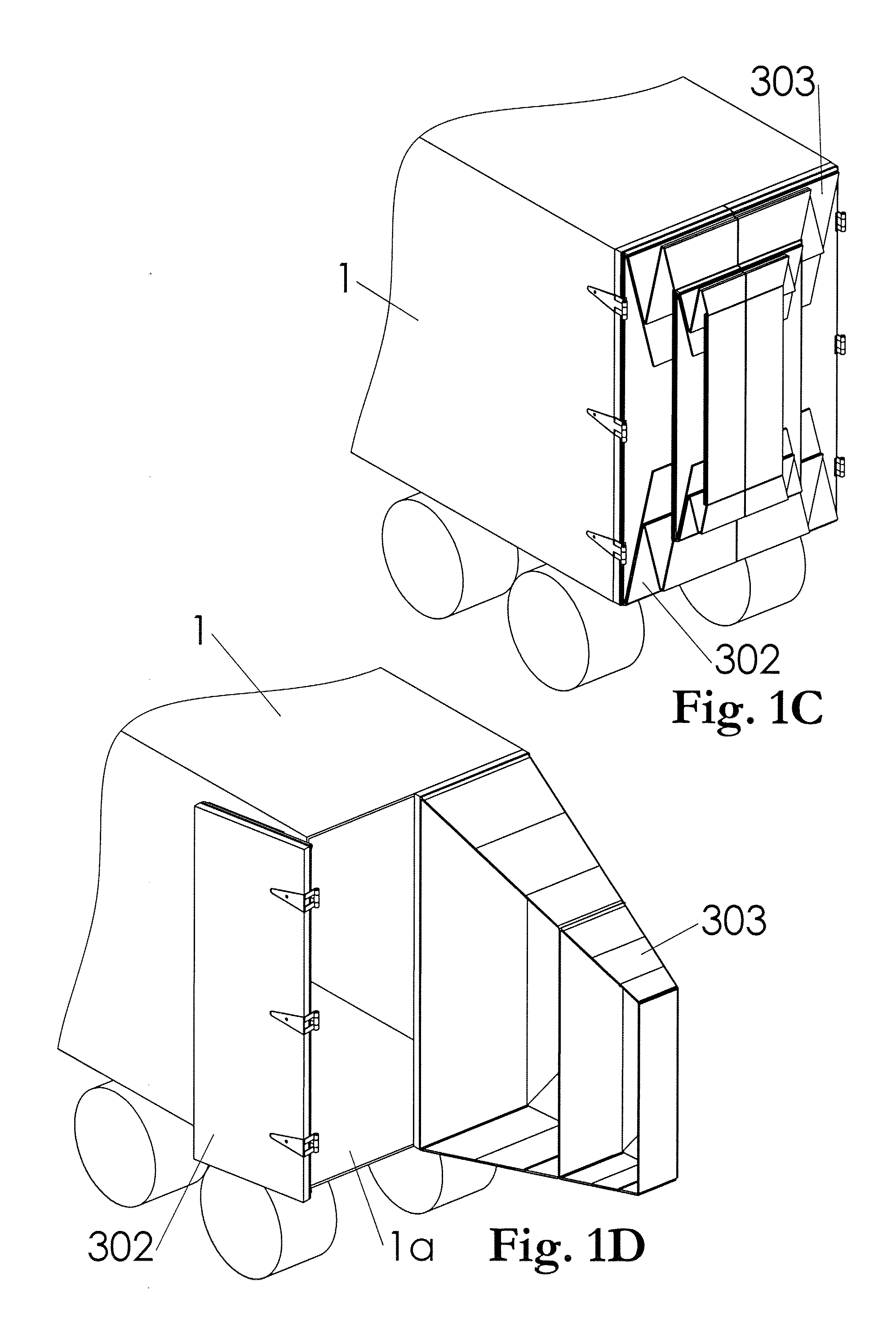 Aerodynamic drag reducing apparatus