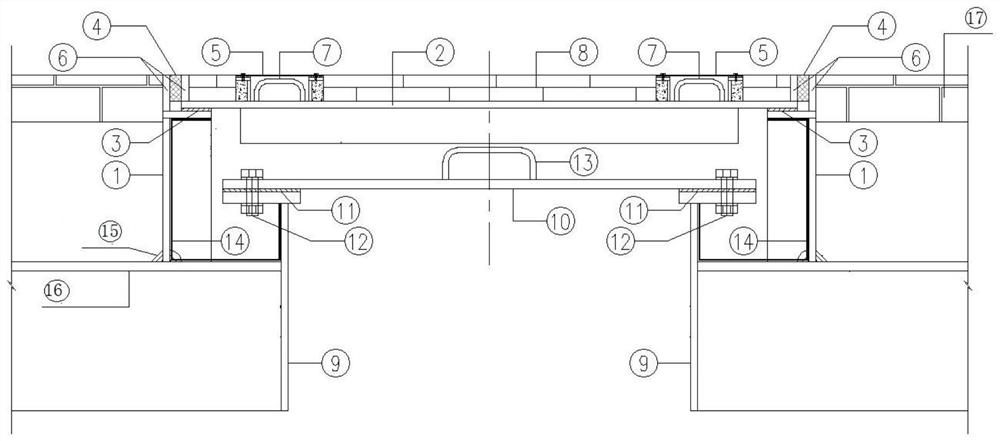 Steel box girder overhaul hole structure convenient for overhauling