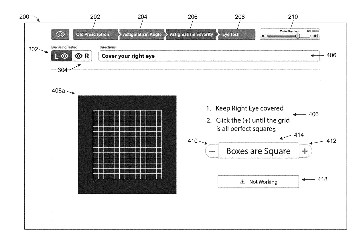 Computerized testing and determination of a visual field of a patient