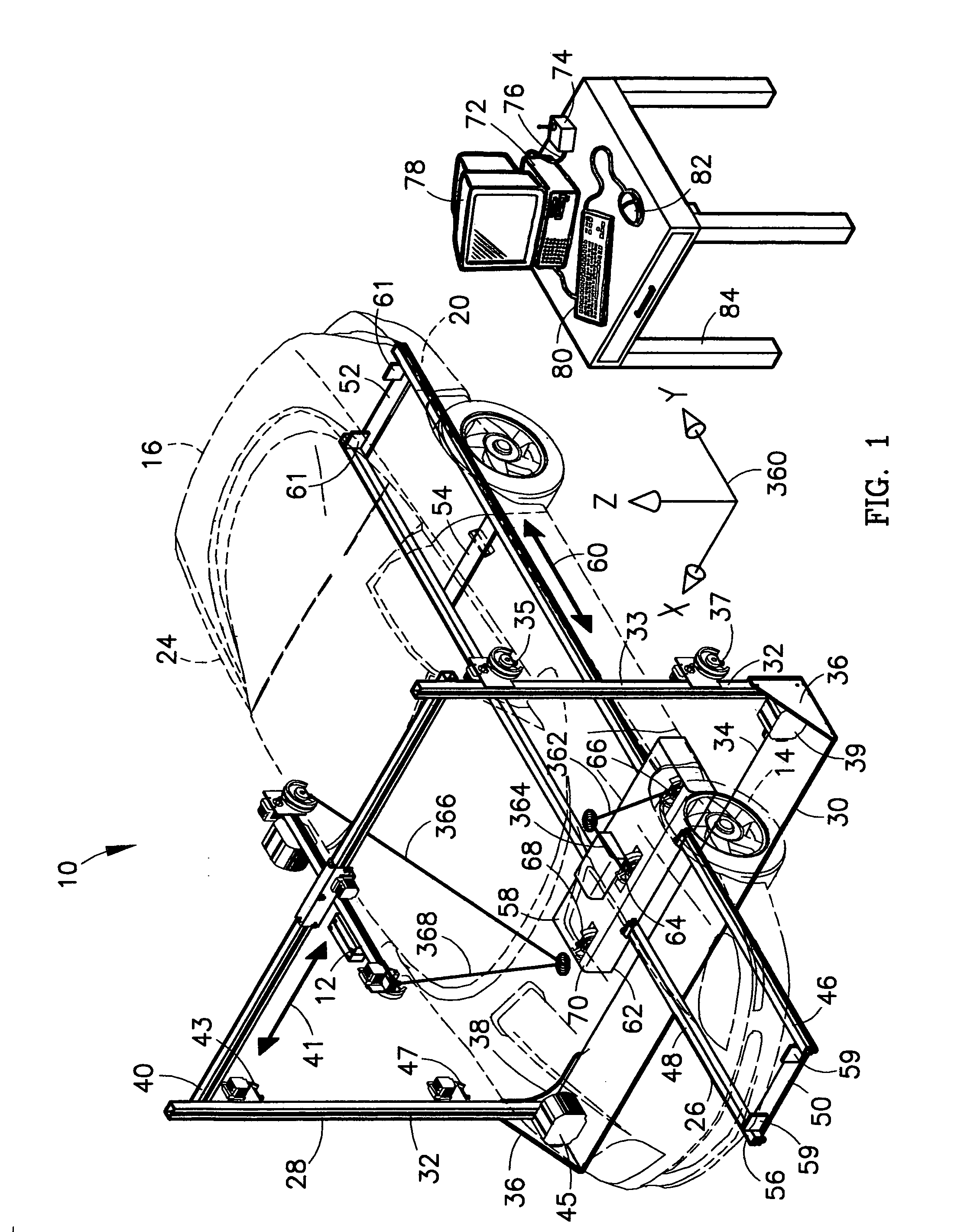 System for measuring points on a vehicle during damage repair