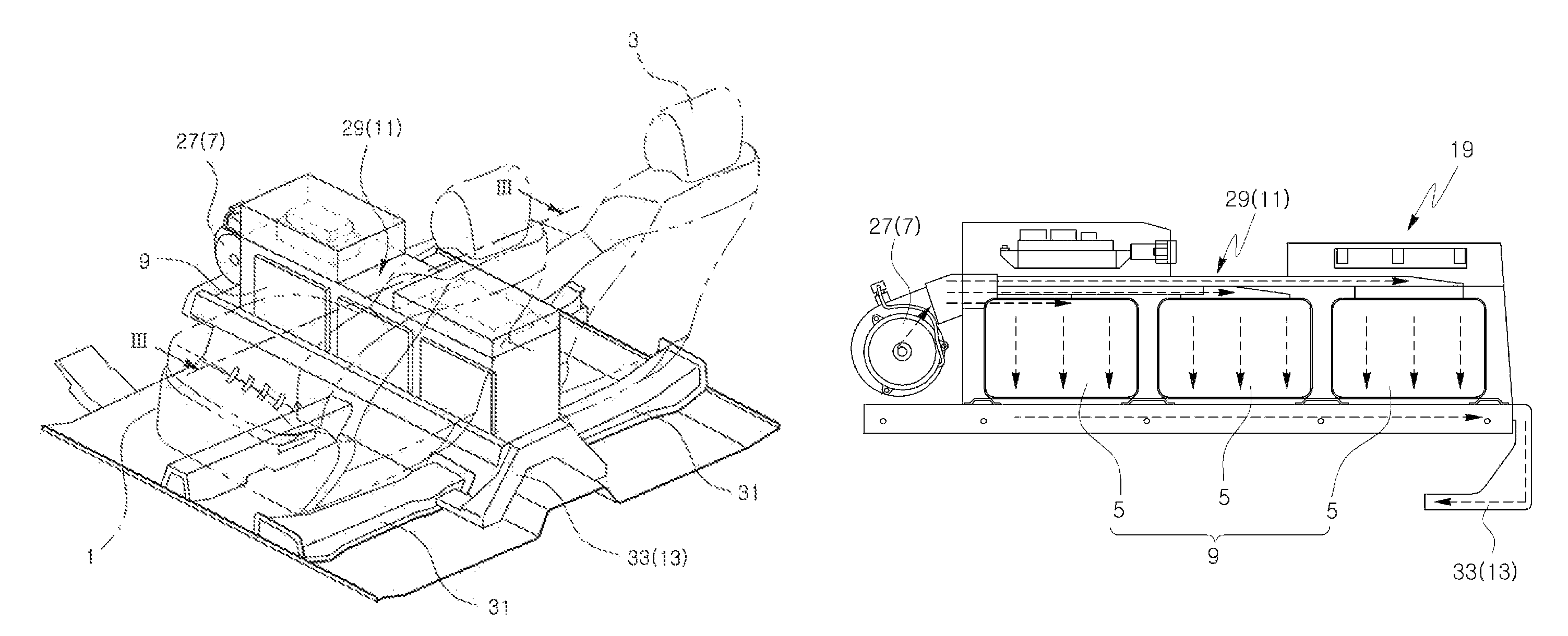 Battery pack mounting structure of vehicle