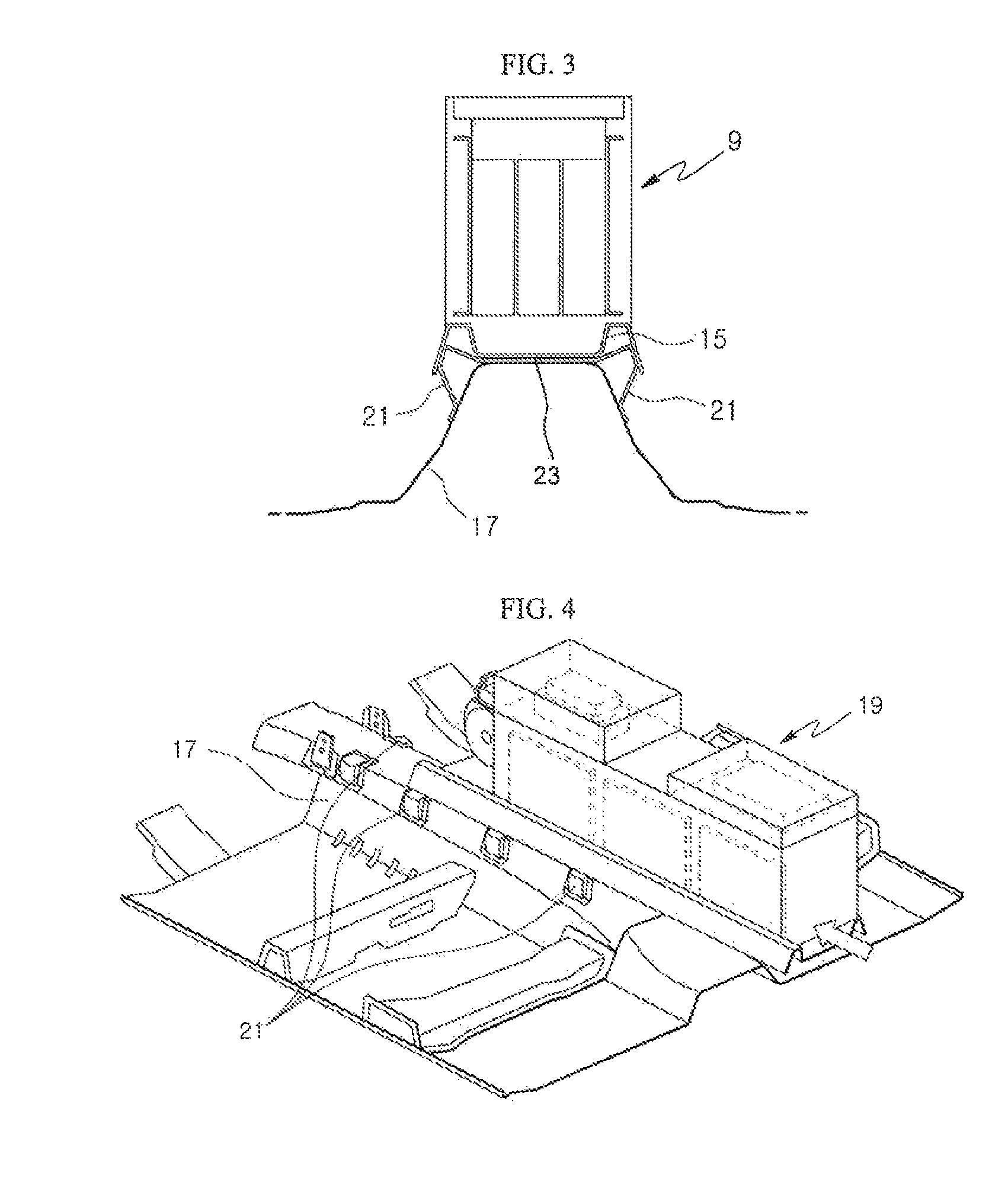 Battery pack mounting structure of vehicle