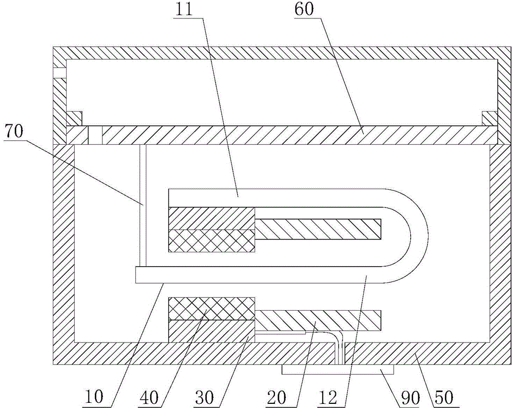 Telephone receiver provided with improved circuit board