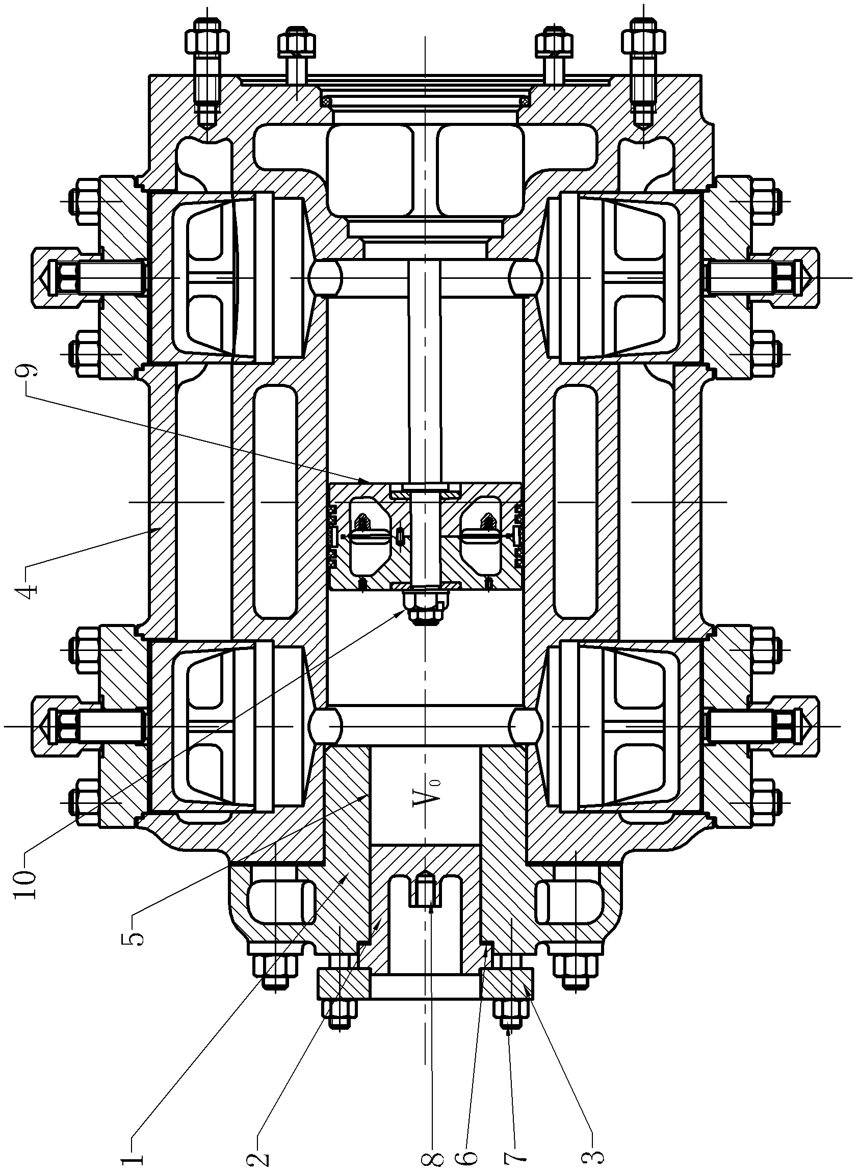 Air cylinder of piston type compressor