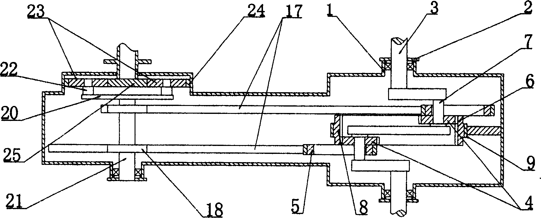 Planetary gear stepless variable-speed transmission for bicycle