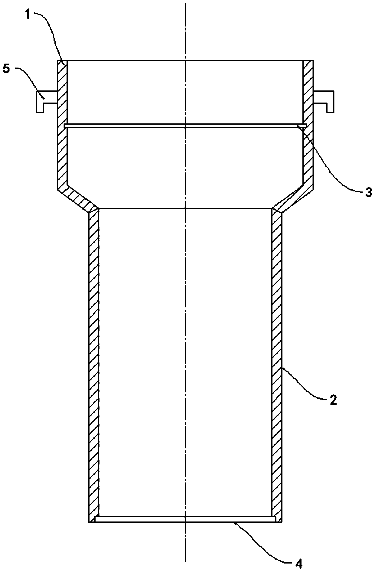 Isostatic pressing formed graphite forming mold discharge auxiliary device and application method thereof