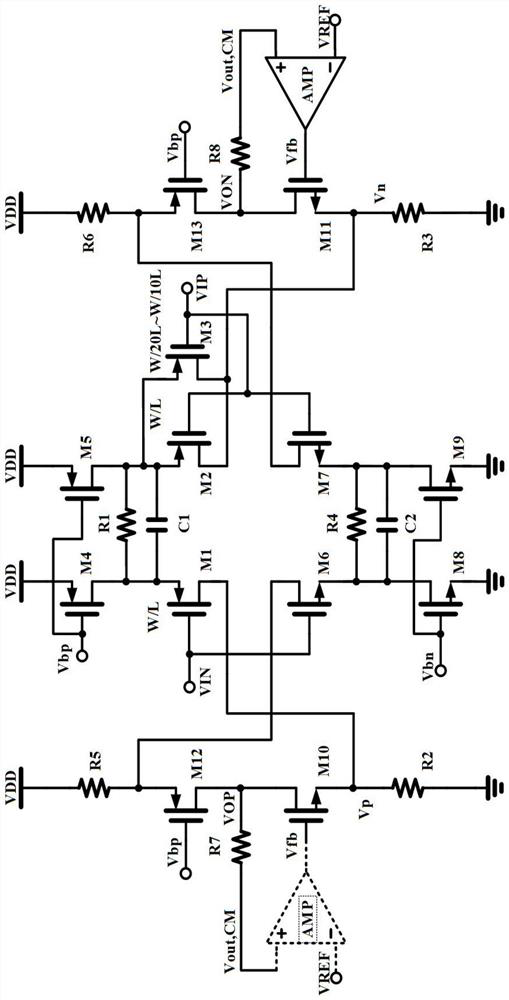 A wide common-mode input range receiving circuit and method with fail-safe