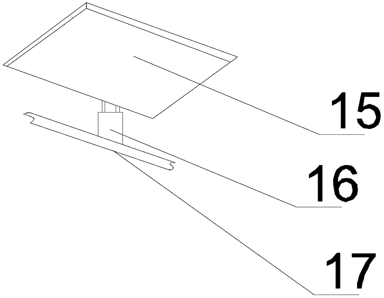 Intelligent inductive type urban stereoscopic plant wall