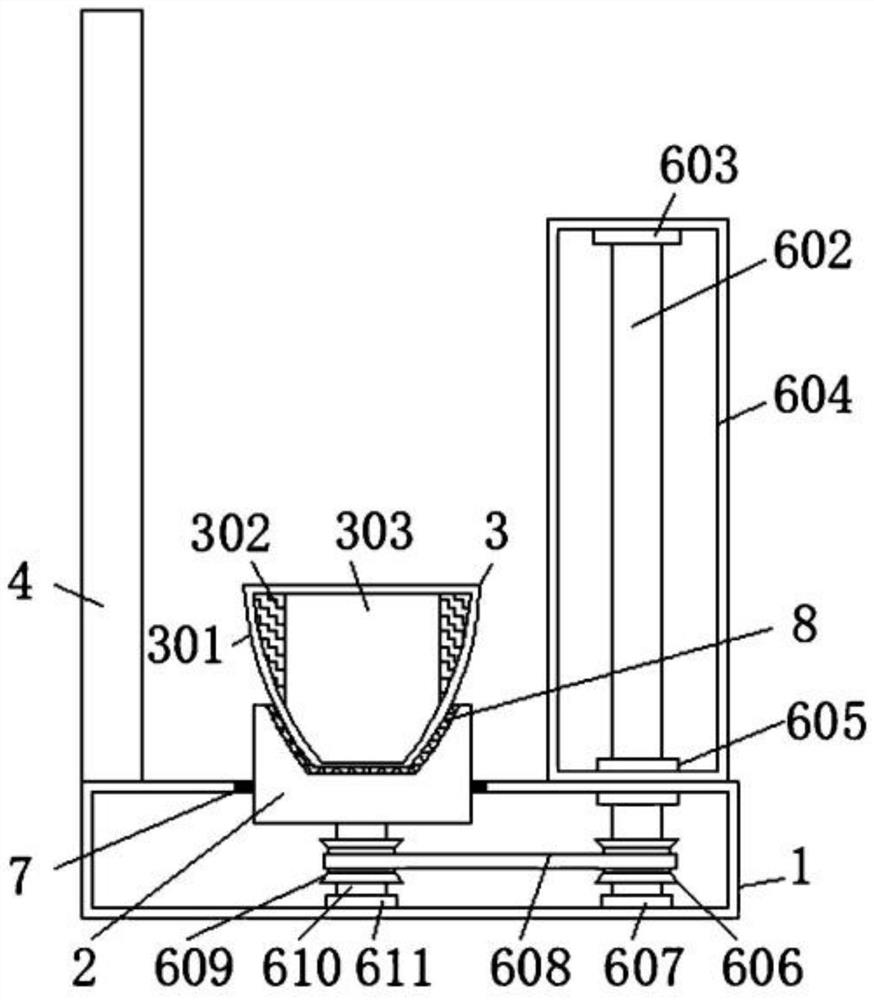 Common yam rhizome mashing equipment for glutinous rice yam porridge making and using method