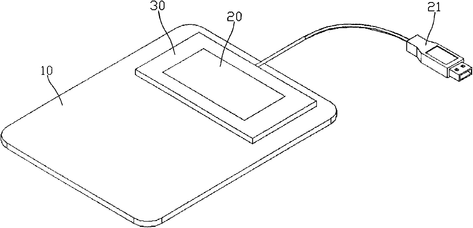 Mouse pad with function of touch pad type mouse