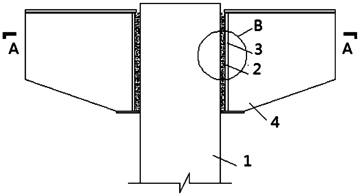 Steel hoop structure for additionally arranging steel cover beam on pier stand column and installing method