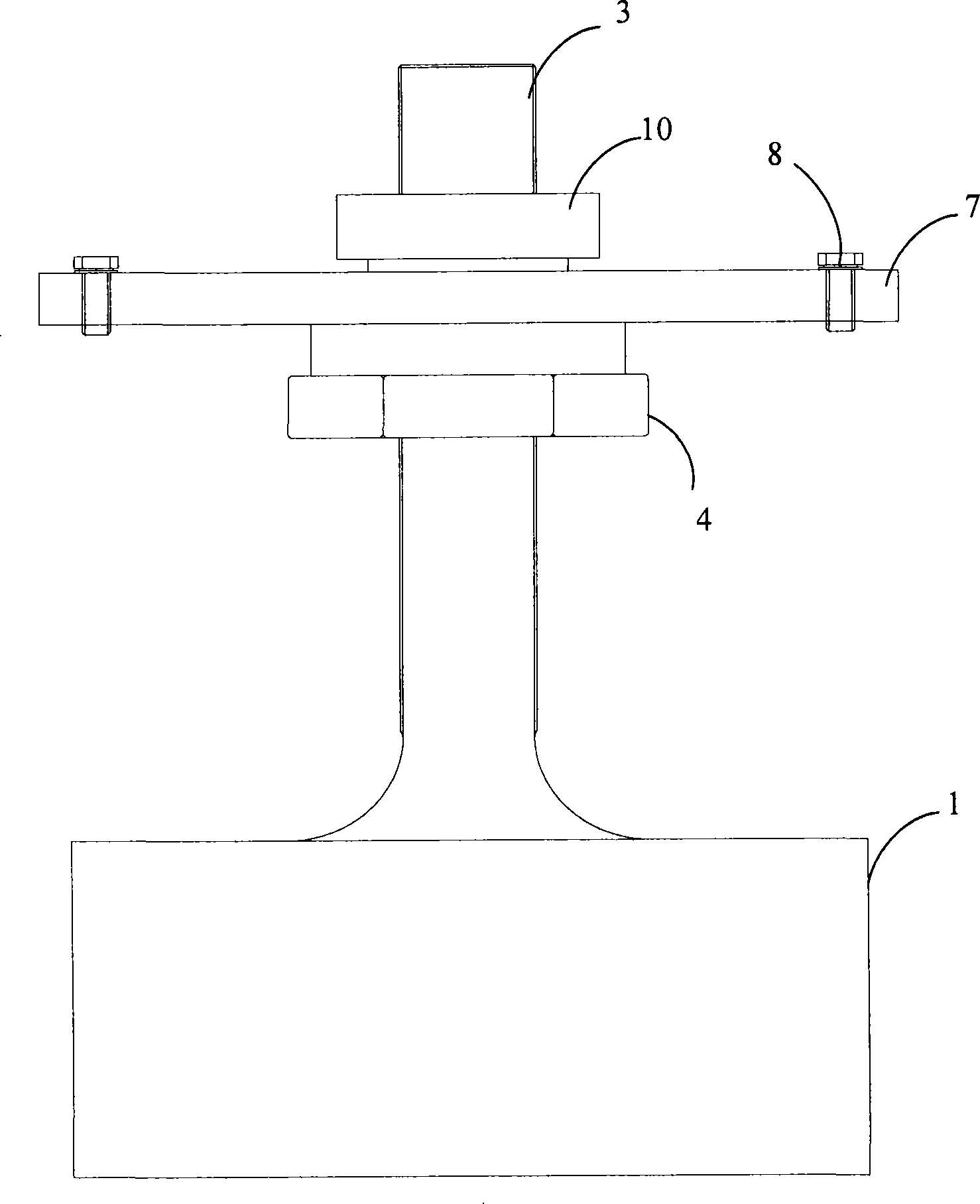 Vibration isolator used for orbit traffic floating board